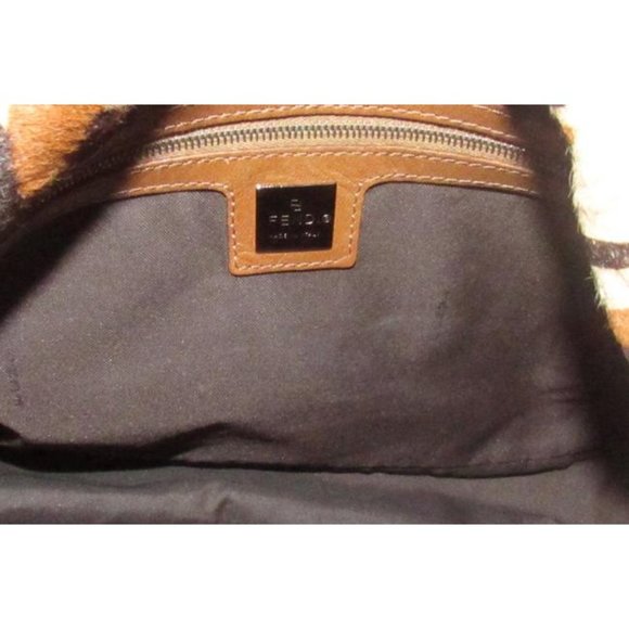 Fendi Mamma Zucco Leopard Print Shoulder Bag Pony Hair And Leather - Picture 3 of 12